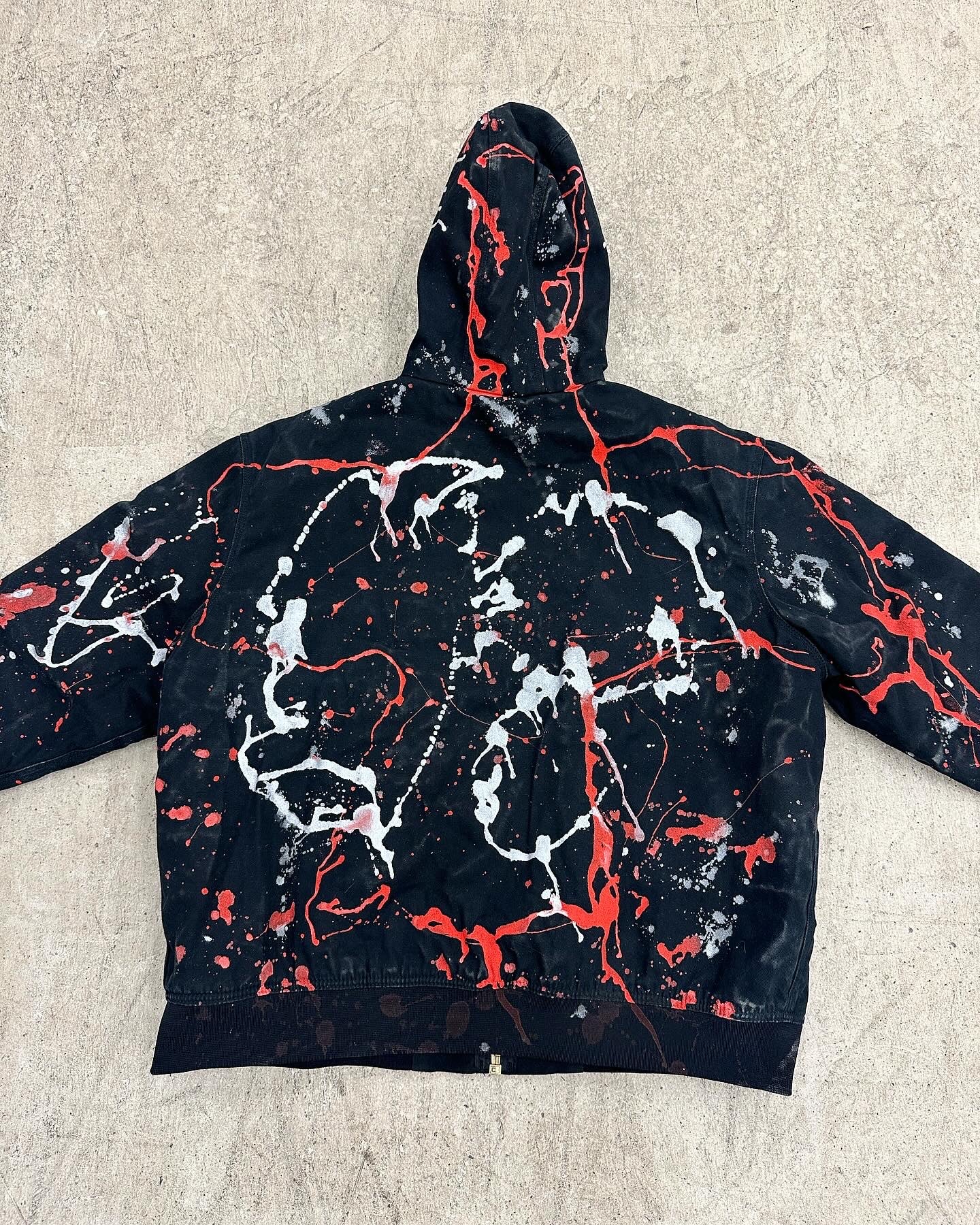 "08" Good Ones Custom Painted Hooded Dickies Jacket