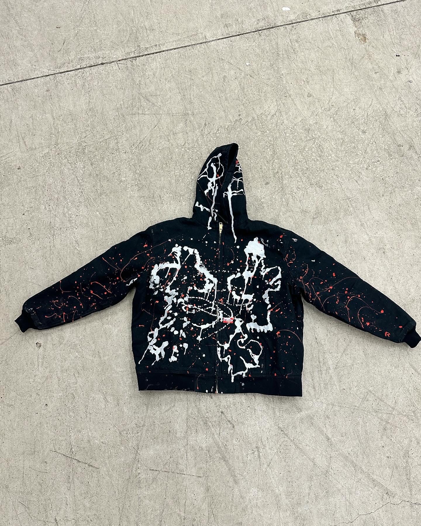 "08" Good Ones Custom Painted Hooded Dickies Jacket