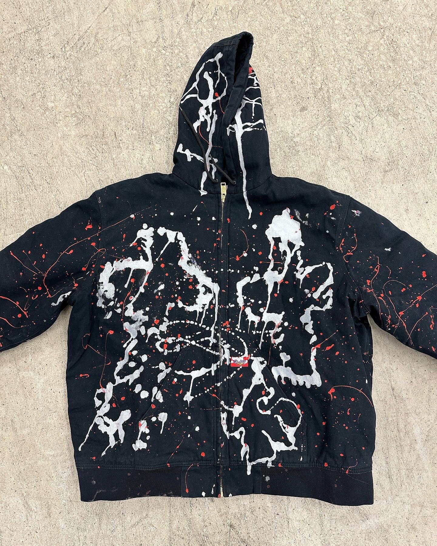 "08" Good Ones Custom Painted Hooded Dickies Jacket