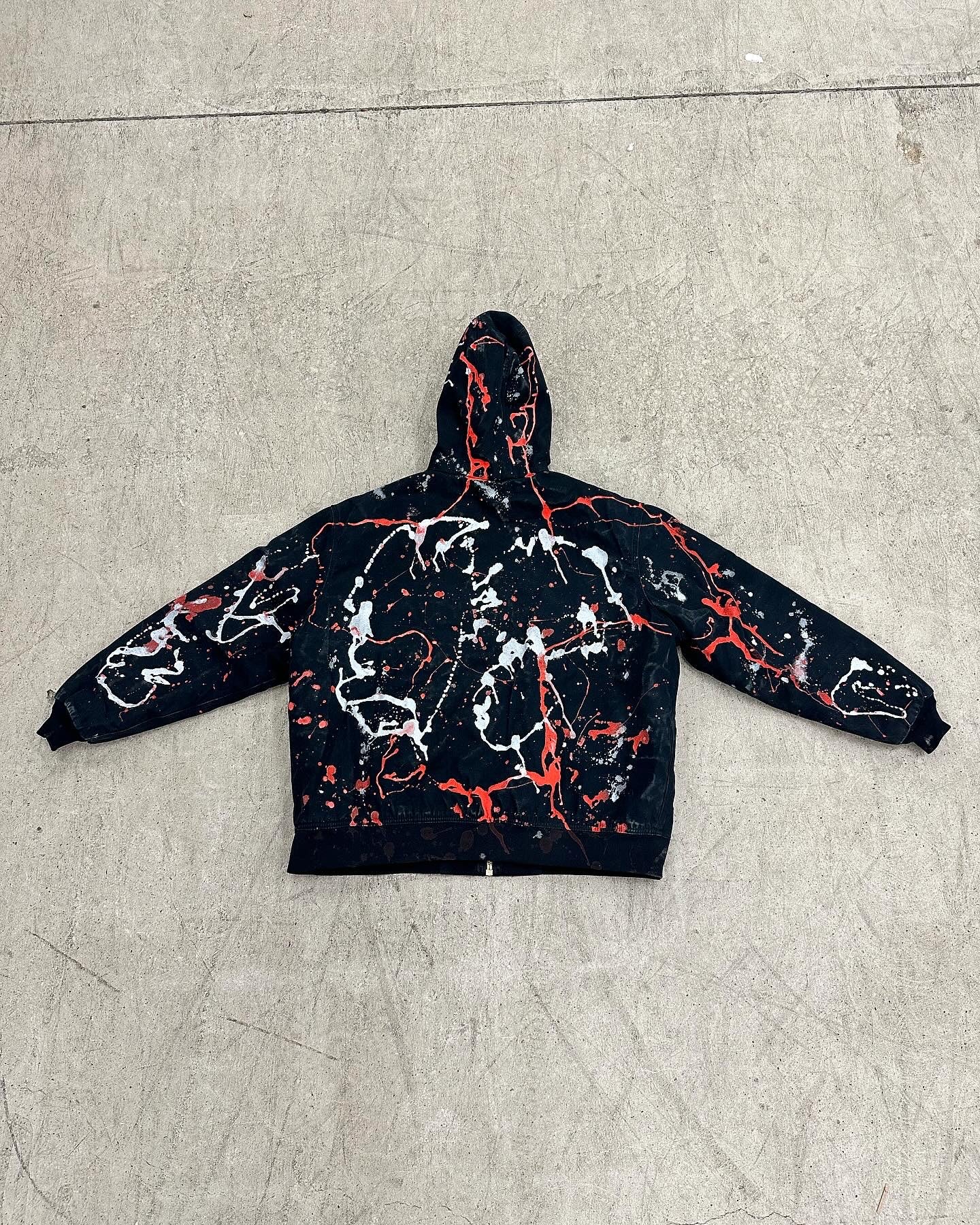 "08" Good Ones Custom Painted Hooded Dickies Jacket