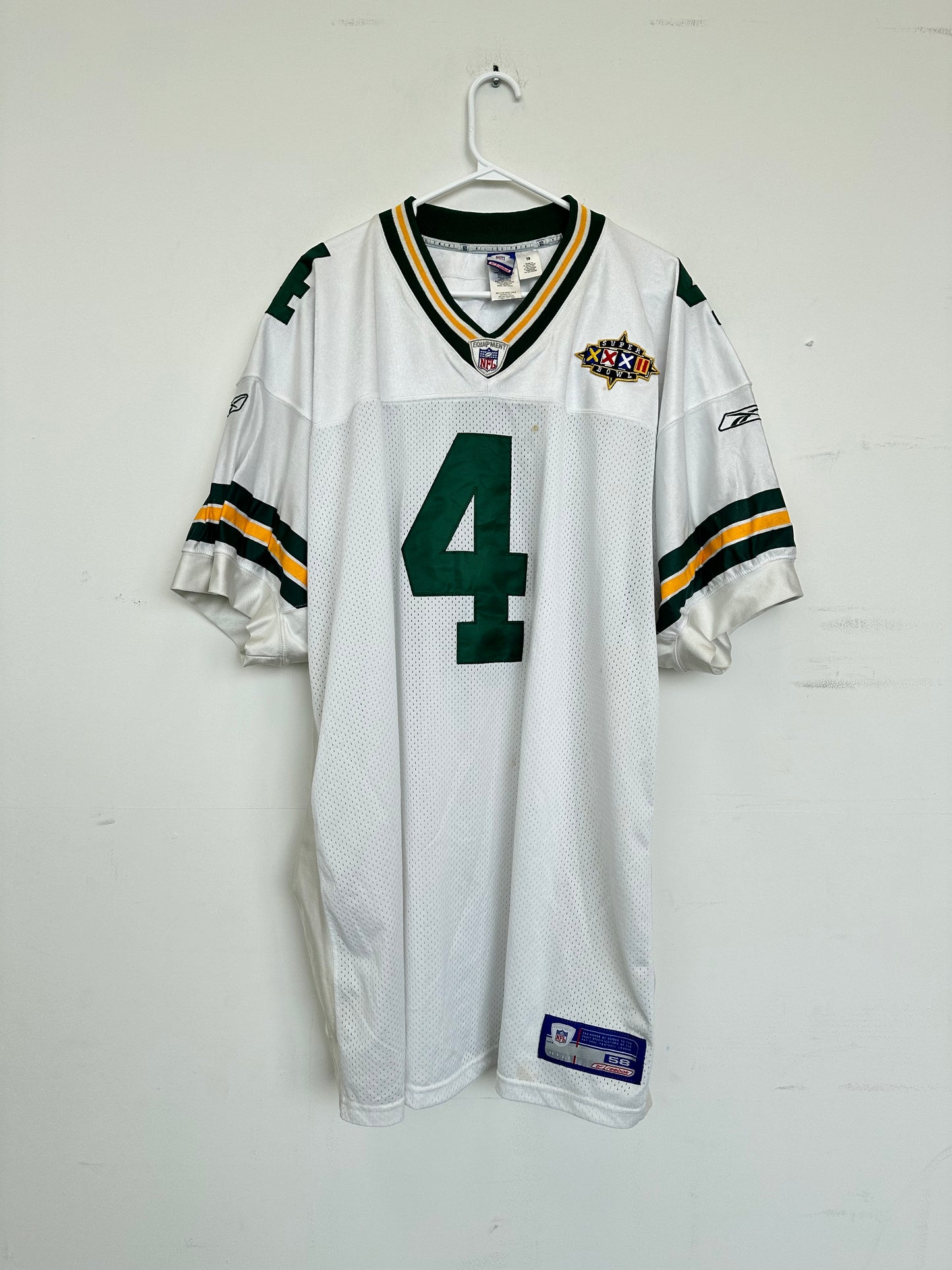 1998 Super Bowl XXXII Green Bay Packers “Brett Favre” Jersey