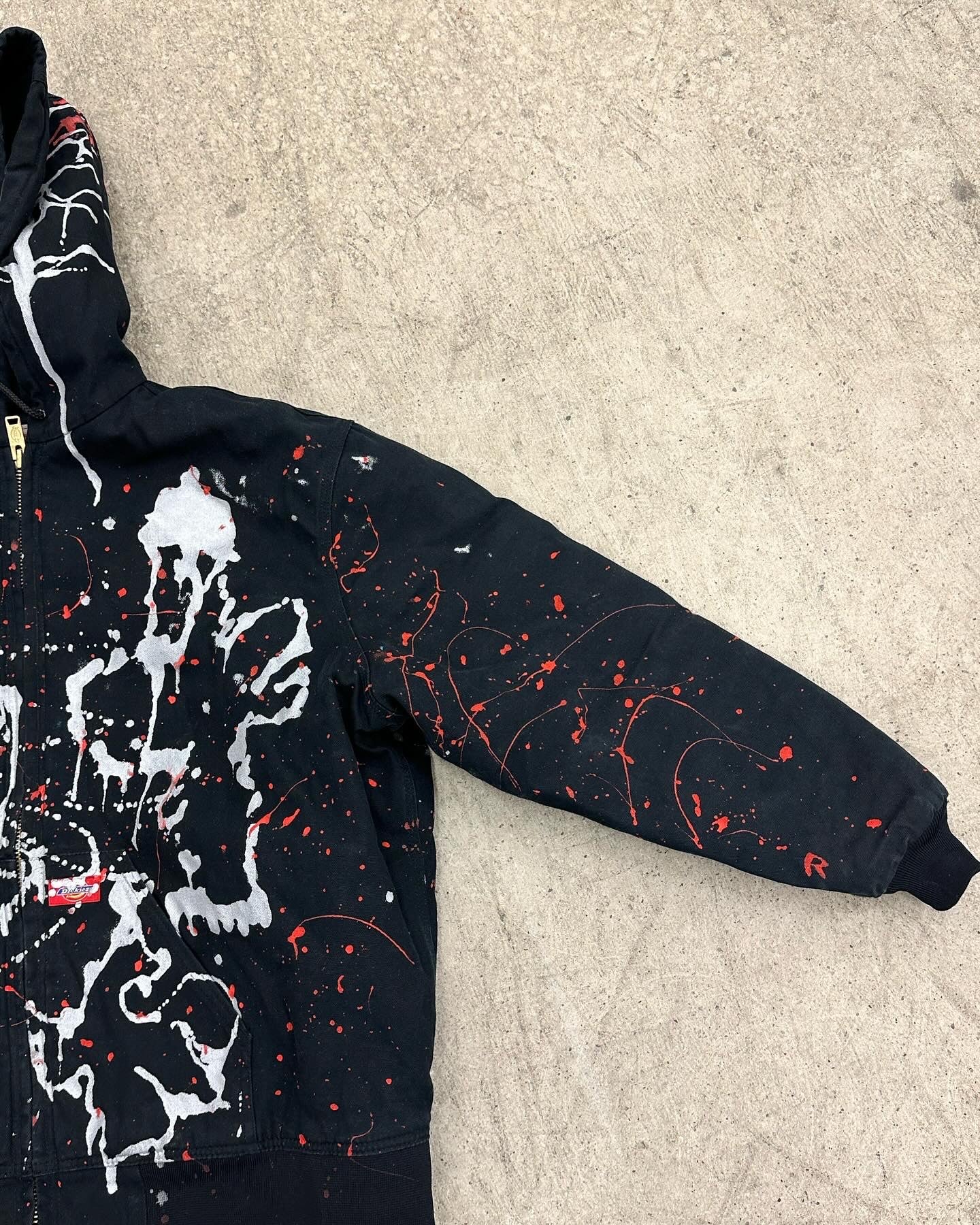 "08" Good Ones Custom Painted Hooded Dickies Jacket