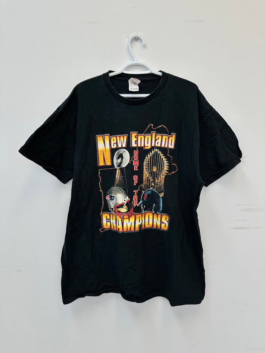 New England Patriots & Boston Red Sox Championship Graphic Tee