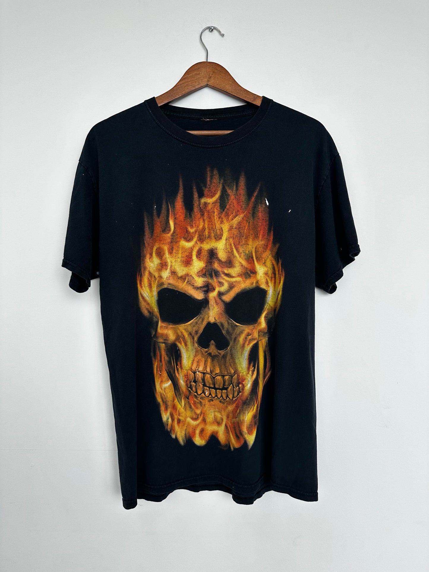 Y2K Skull Flame Head Tee