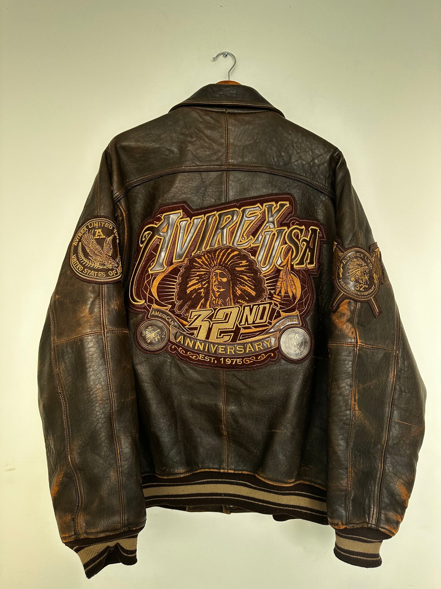 Avirex 32nd Anniversary 2007 Leather Jacket