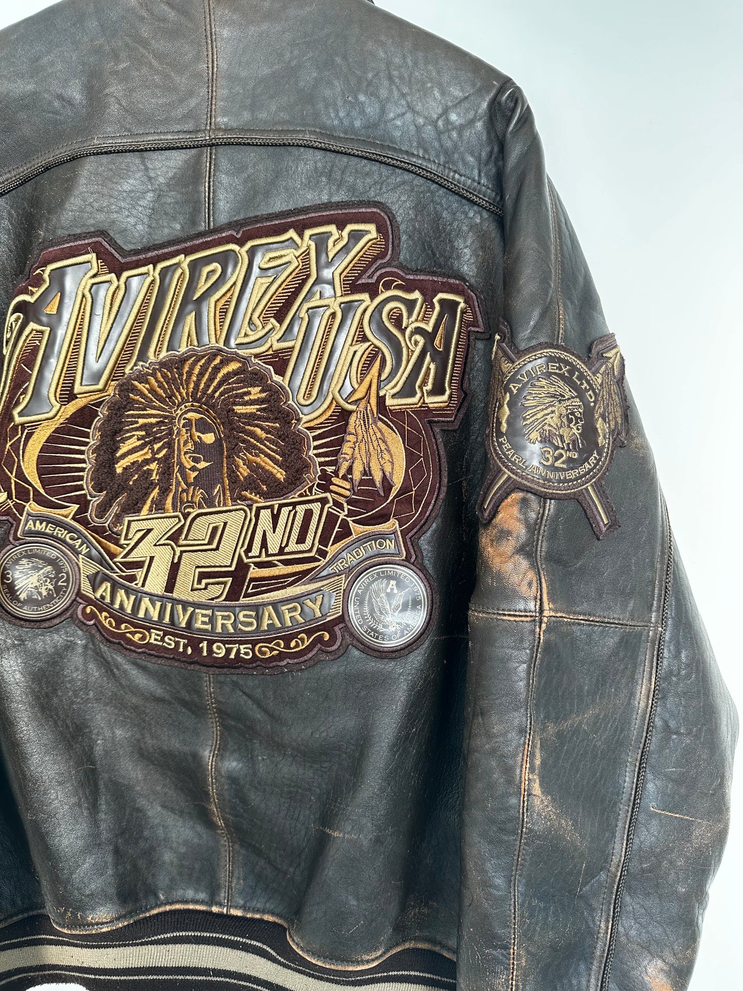 Avirex 32nd Anniversary 2007 Leather Jacket