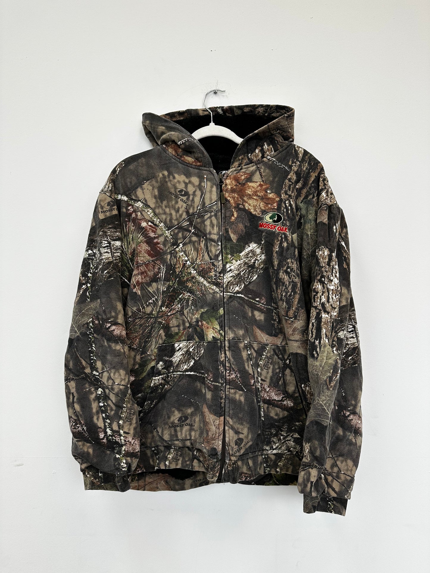 Vintage Mossy Oak Zip Up Hoodie