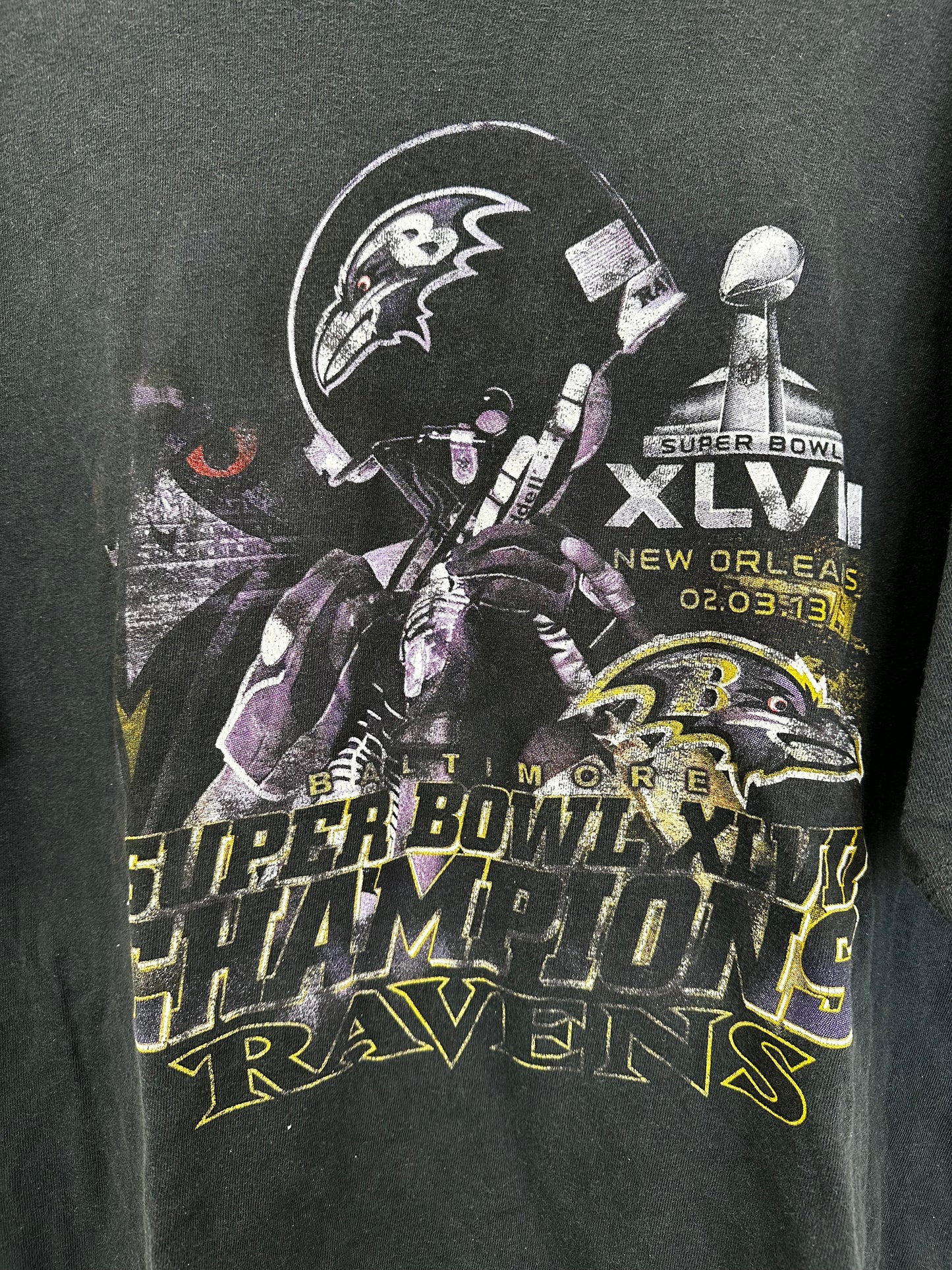 Vintage Baltimore Ravens Super Bowl XLVII Champions Tee