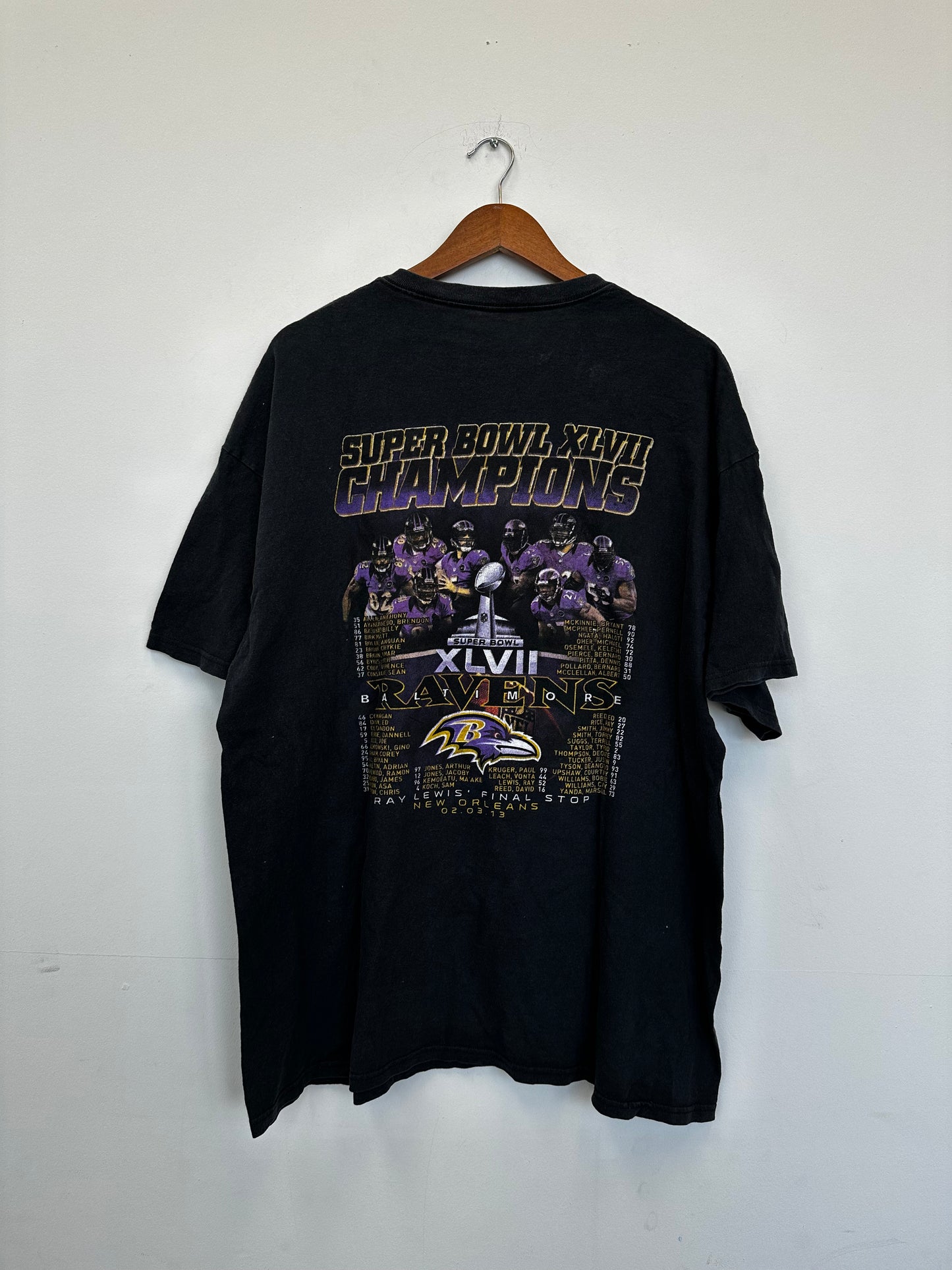 Vintage Baltimore Ravens Super Bowl XLVII Champions Tee