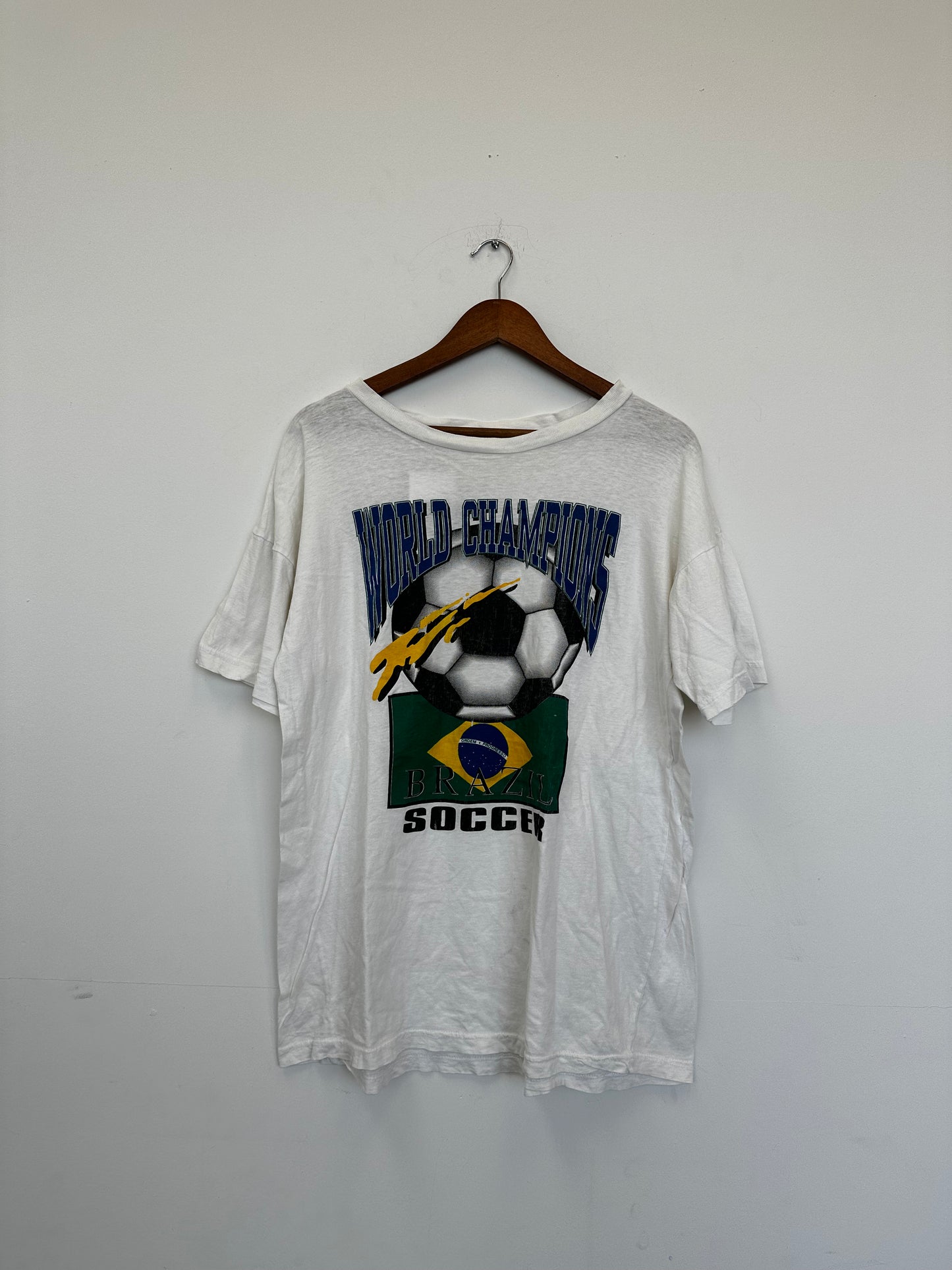 Vintage Brazil Soccer World Champions Tee