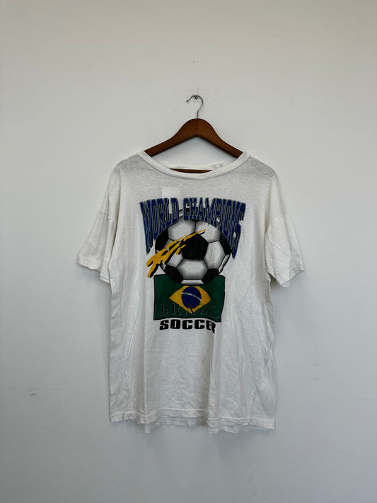 Vintage Brazil Soccer World Champions Tee