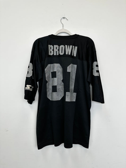 Vintage Tim Brown Raiders Starter Jersey