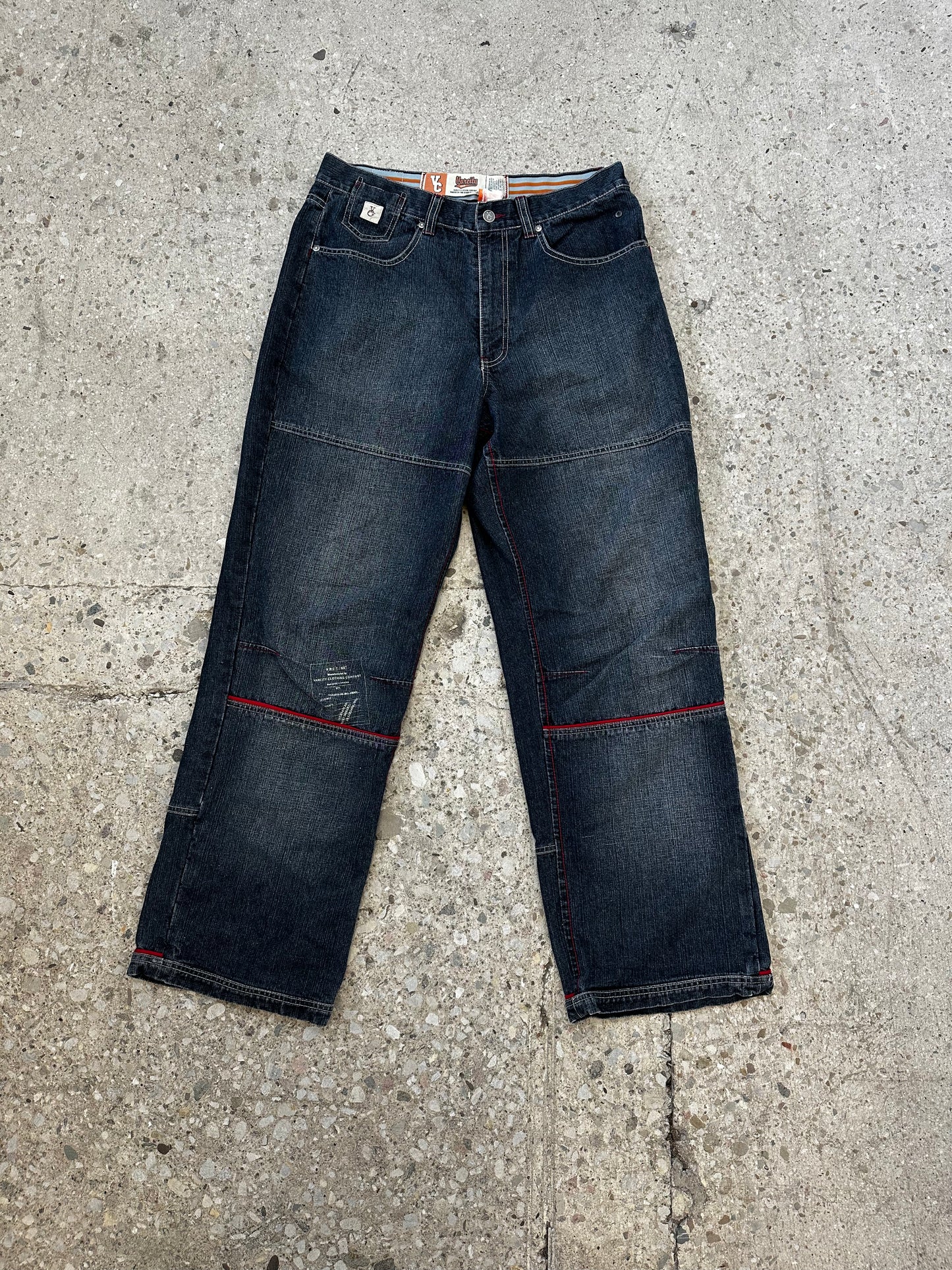 Y2K Varcity Denim Jeans