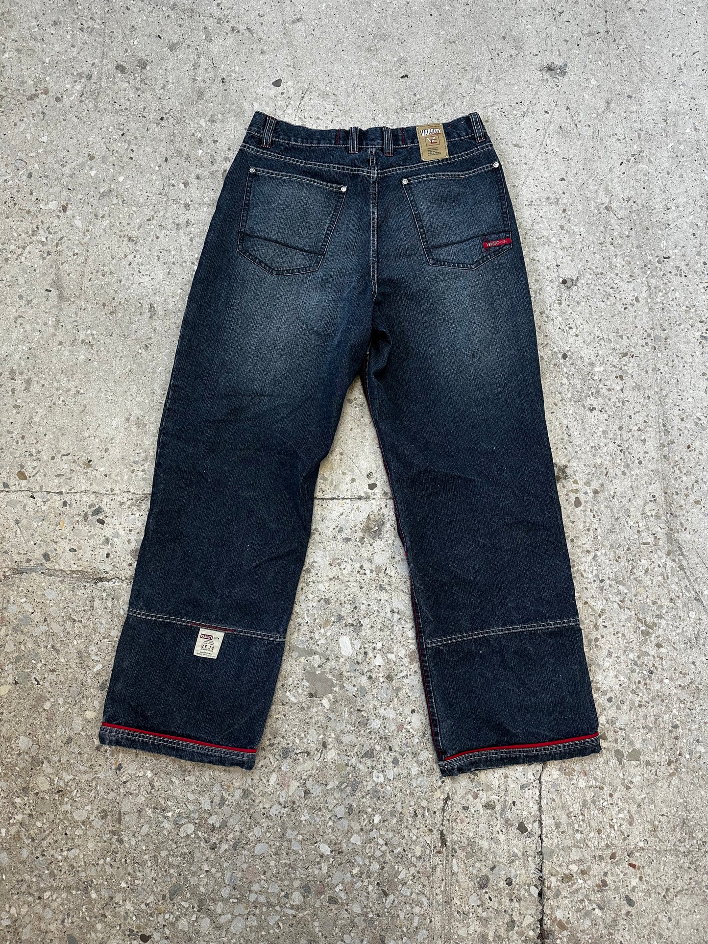 Y2K Varcity Denim Jeans