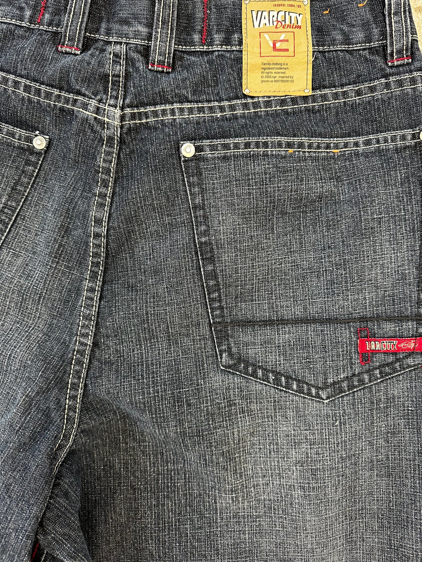 Y2K Varcity Denim Jeans