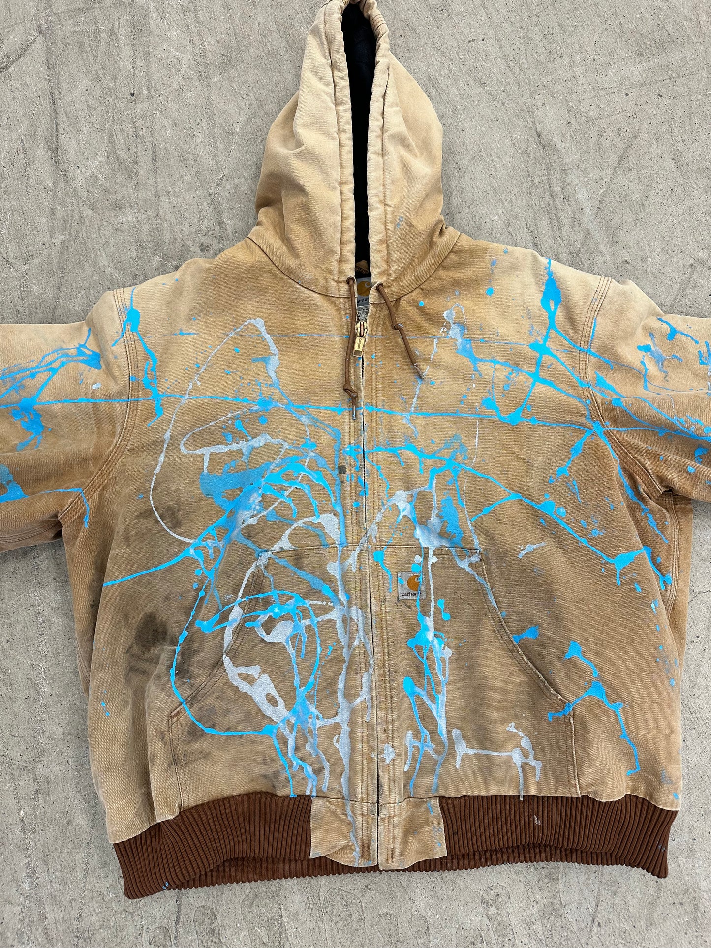 "06" Good Ones Custom Painted Hooded Carhartt Jacket