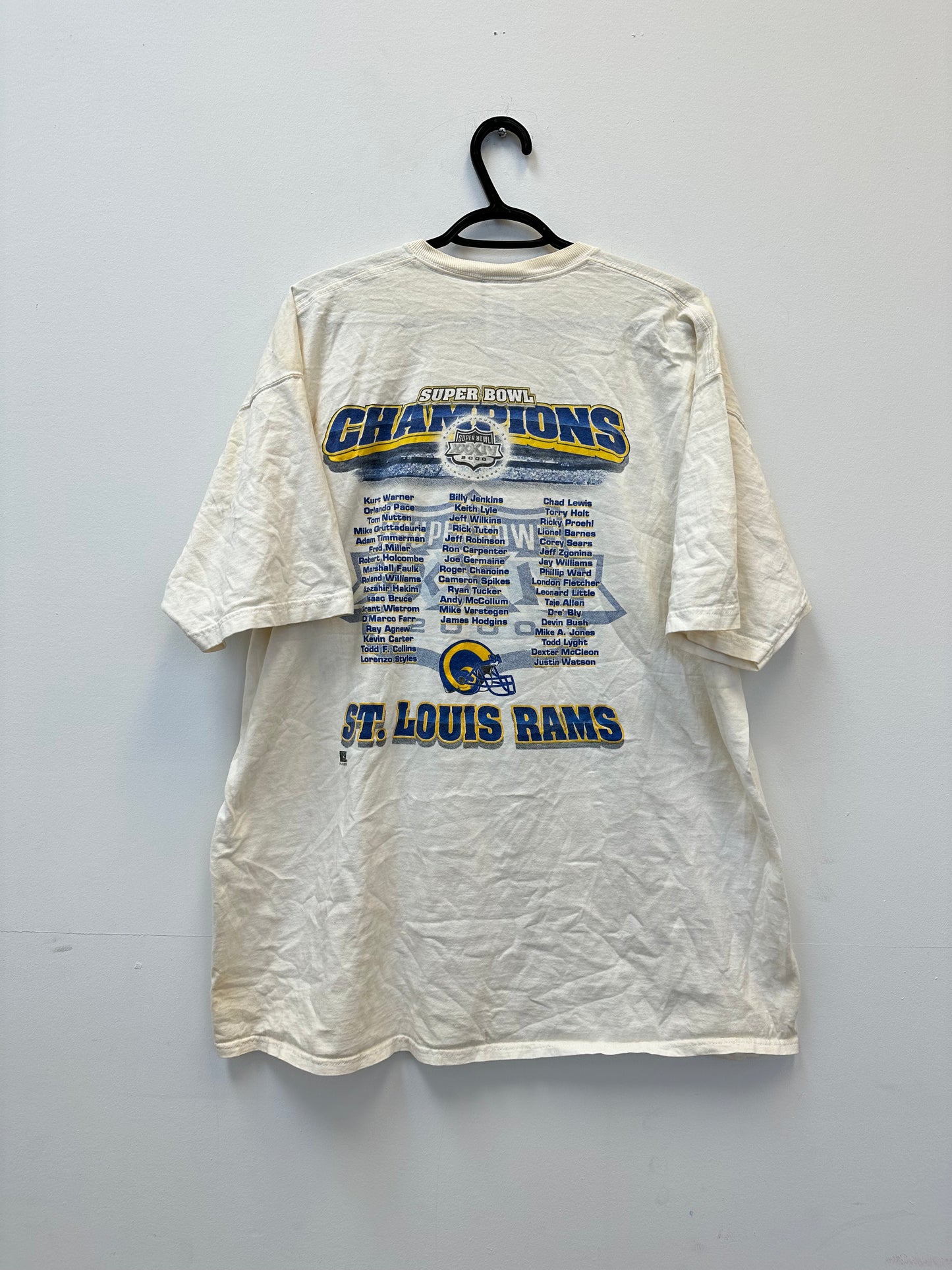 Vintage St. Louis Rams 2000 Super Bowl Champs Tee