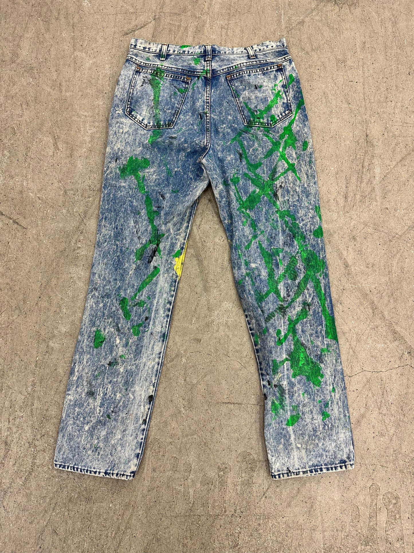 Painted Denim Jeans