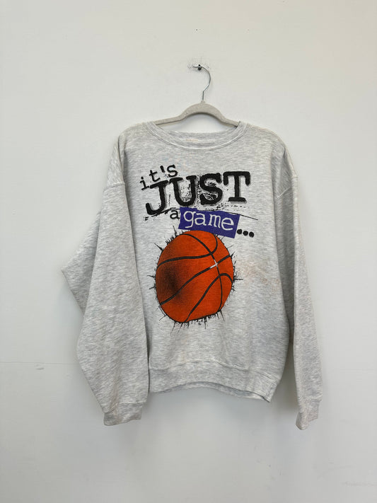 "It's Just A Game" Basketball Crewneck