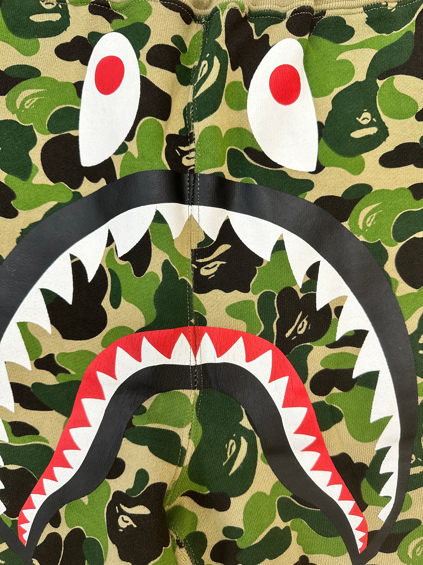 BAPE Big ABC Camo Shark Sweat Shorts