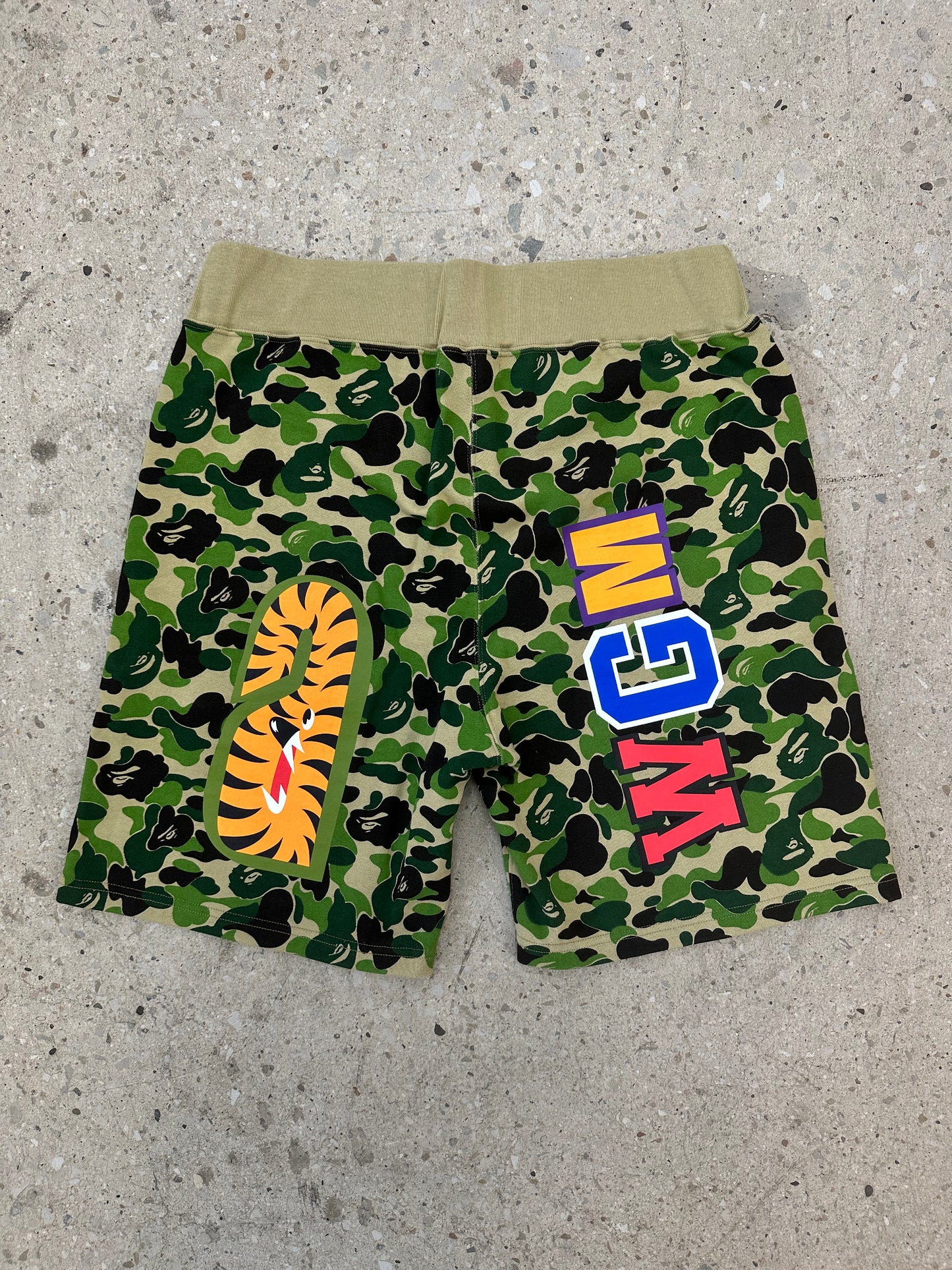 BAPE Big ABC Camo Shark Sweat Shorts