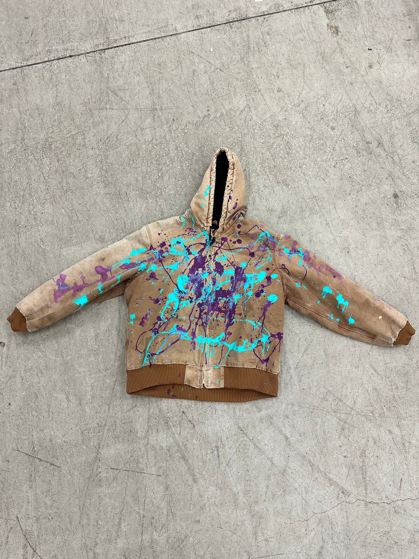 "09" Good Ones Custom Painted Hooded Carhartt Jacket