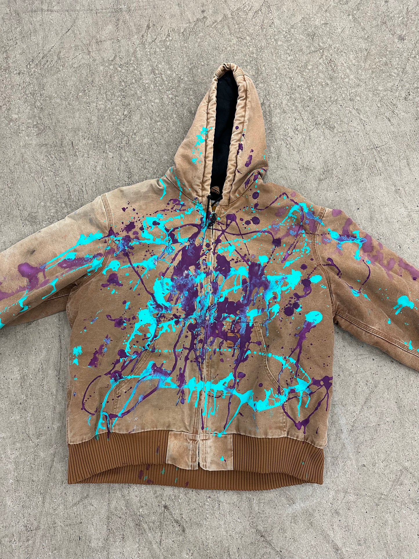 "09" Good Ones Custom Painted Hooded Carhartt Jacket