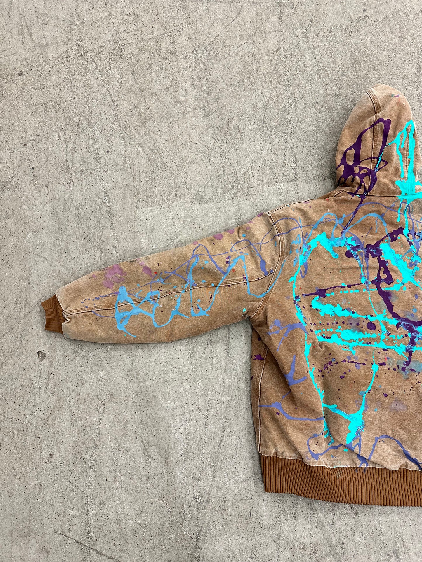 "09" Good Ones Custom Painted Hooded Carhartt Jacket