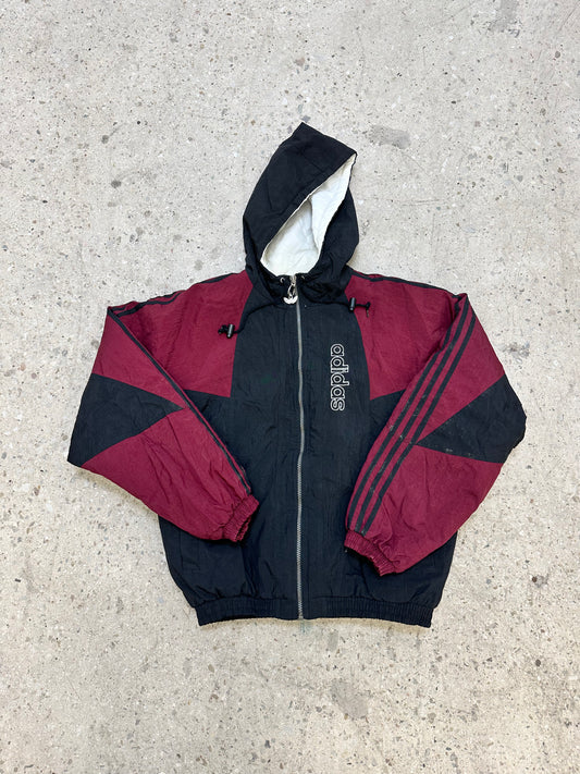 Vintage Adidas Hooded Puffer Track Jacket