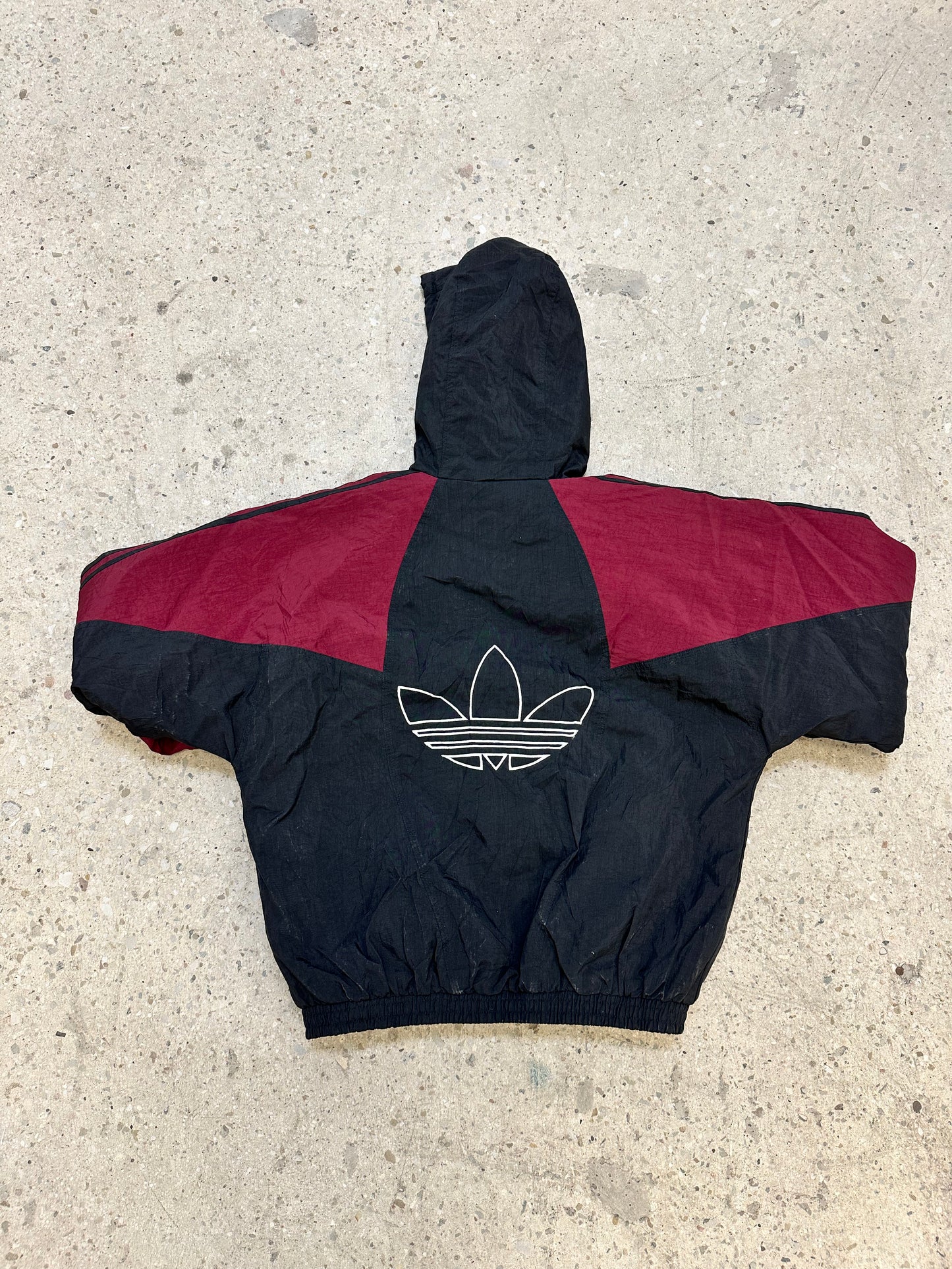 Vintage Adidas Hooded Puffer Track Jacket