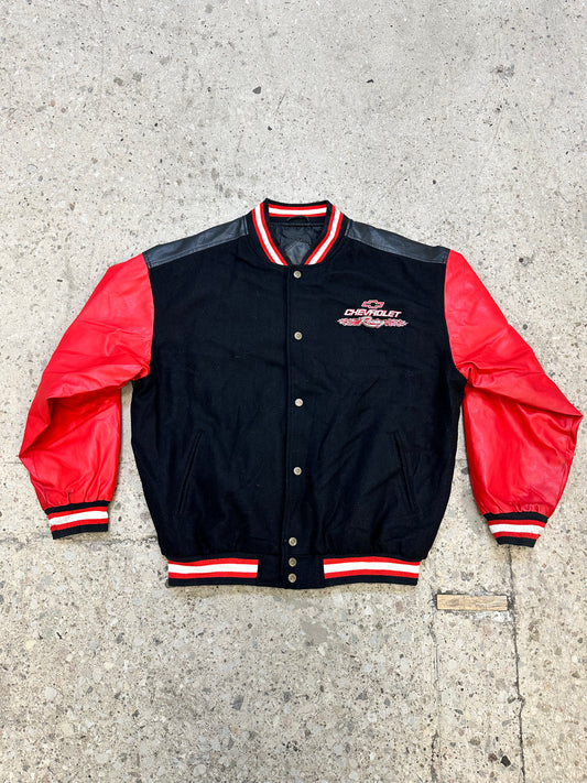 Vintage Steve & Barrys CHEVROLET Racing Varsity Bomber Jacket